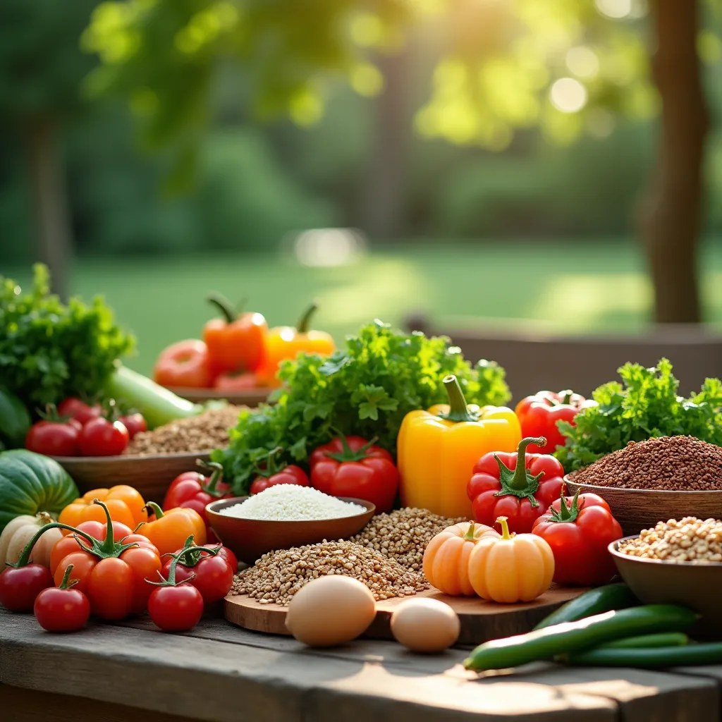 Masă bogată în legume, fructe și cereale integrale